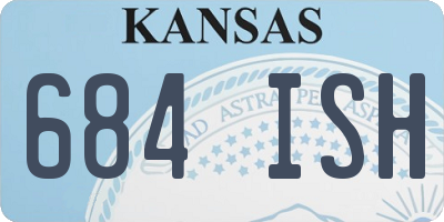 KS license plate 684ISH