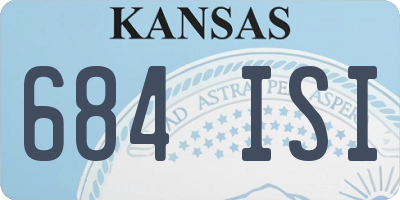 KS license plate 684ISI