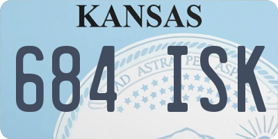 KS license plate 684ISK