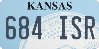 KS license plate 684ISR