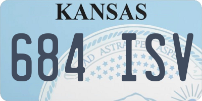 KS license plate 684ISV