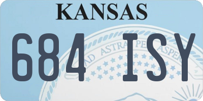 KS license plate 684ISY