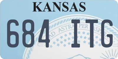 KS license plate 684ITG