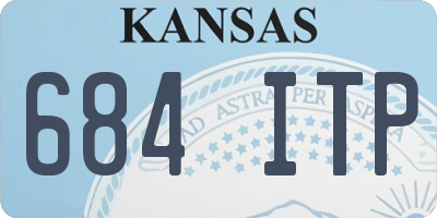 KS license plate 684ITP