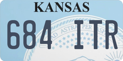 KS license plate 684ITR