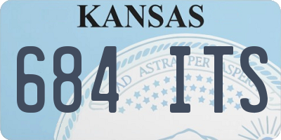 KS license plate 684ITS