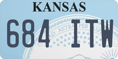 KS license plate 684ITW