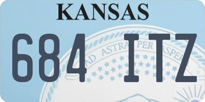 KS license plate 684ITZ