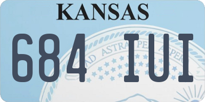 KS license plate 684IUI