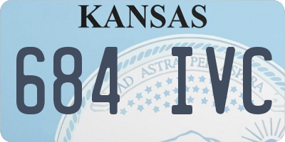 KS license plate 684IVC