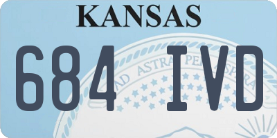 KS license plate 684IVD