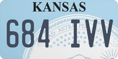 KS license plate 684IVV
