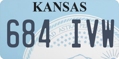 KS license plate 684IVW