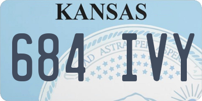 KS license plate 684IVY