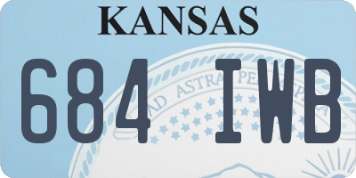 KS license plate 684IWB