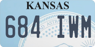 KS license plate 684IWM