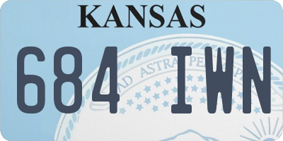 KS license plate 684IWN