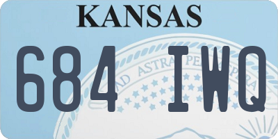 KS license plate 684IWQ