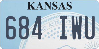 KS license plate 684IWU