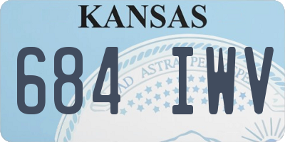 KS license plate 684IWV