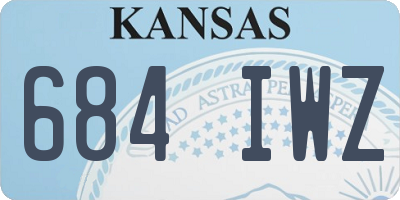 KS license plate 684IWZ
