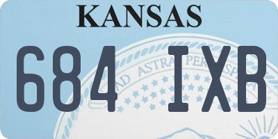 KS license plate 684IXB
