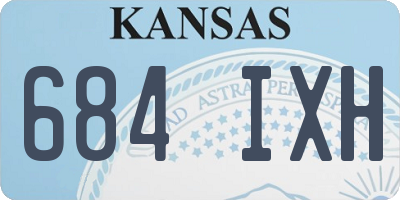 KS license plate 684IXH