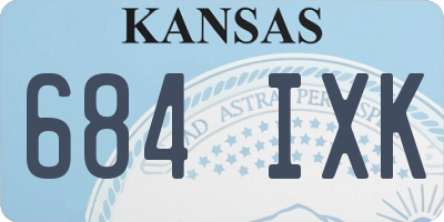 KS license plate 684IXK