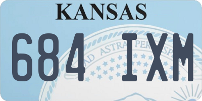 KS license plate 684IXM