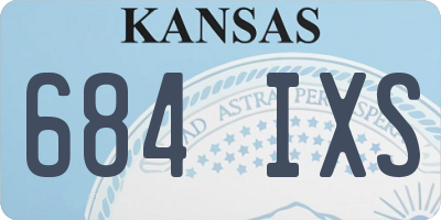 KS license plate 684IXS