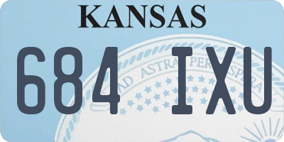 KS license plate 684IXU
