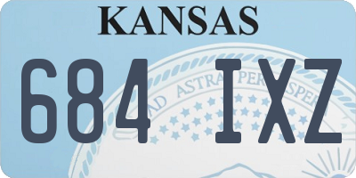 KS license plate 684IXZ