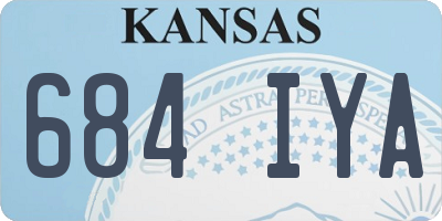 KS license plate 684IYA