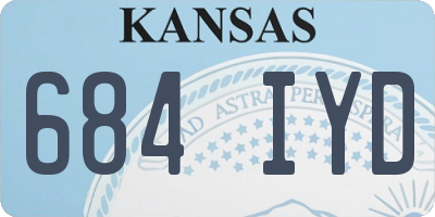 KS license plate 684IYD