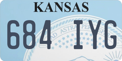 KS license plate 684IYG