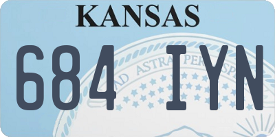 KS license plate 684IYN