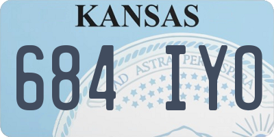 KS license plate 684IYO