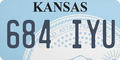 KS license plate 684IYU
