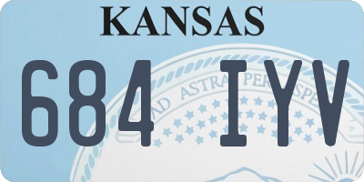 KS license plate 684IYV