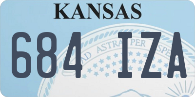 KS license plate 684IZA