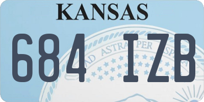 KS license plate 684IZB
