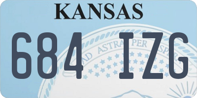 KS license plate 684IZG