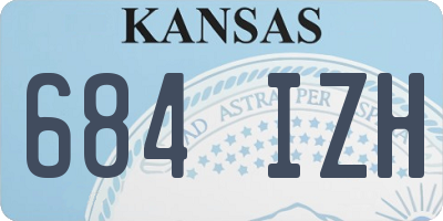 KS license plate 684IZH