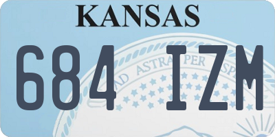 KS license plate 684IZM