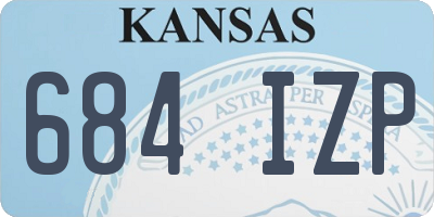 KS license plate 684IZP