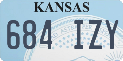 KS license plate 684IZY