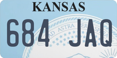 KS license plate 684JAQ