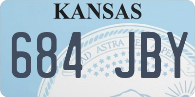 KS license plate 684JBY