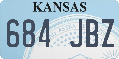 KS license plate 684JBZ