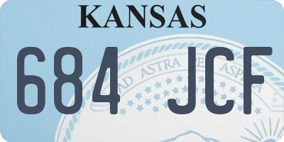 KS license plate 684JCF